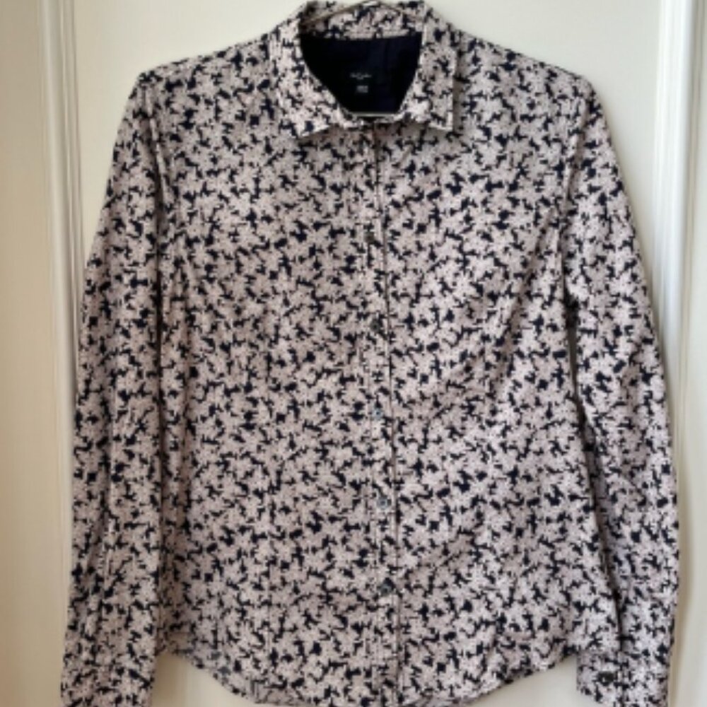 Paul Smith Black Label Fitted Floral Button Down Shirt Size 44/Large